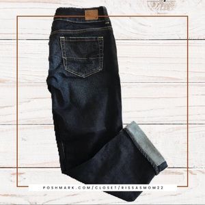 AMERICAN EAGLE OUTFITTERS Artist Crop Jeans Size 4